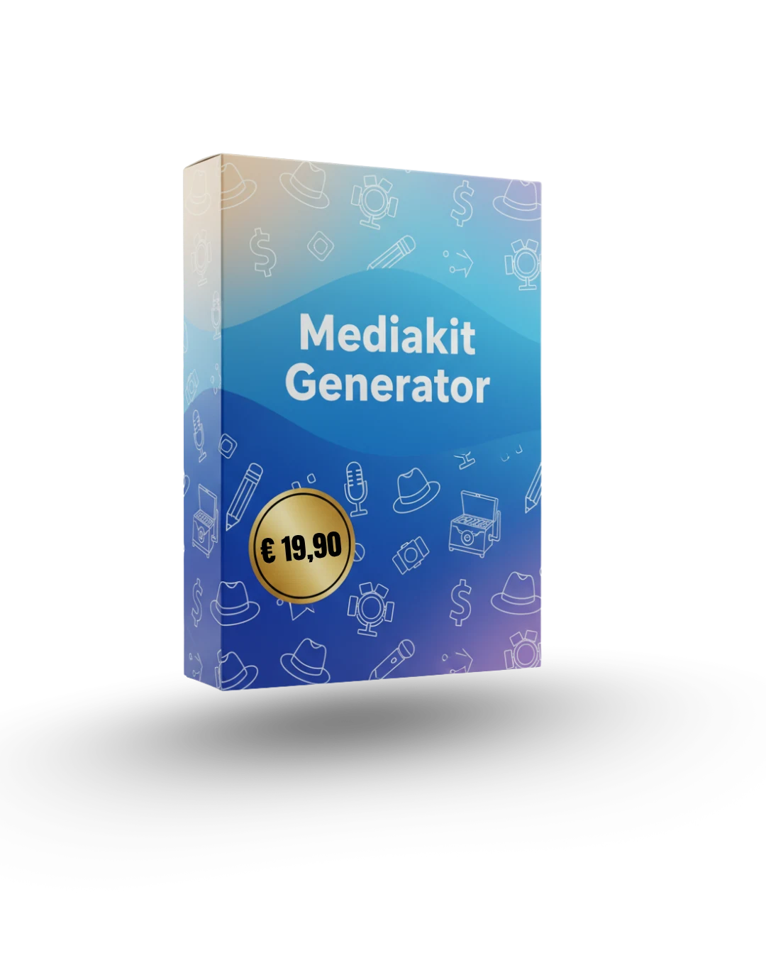 Produktbox Mediakit Generator mit Preis 19,90 Euro